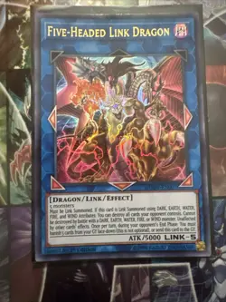 Yugioh Five-Headed Link Dragon DUOV-EN007 Ultra Rare 1st Edition Near Mint - Image 1