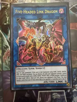 Yugioh Five-Headed Link Dragon DUOV-EN007 Ultra Rare 1st Edition Near Mint - Image 2