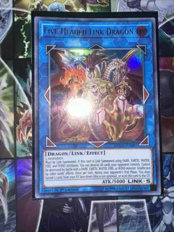 Yugioh Five-Headed Link Dragon DUOV-EN007 Ultra Rare 1st Edition Near Mint - Image 4