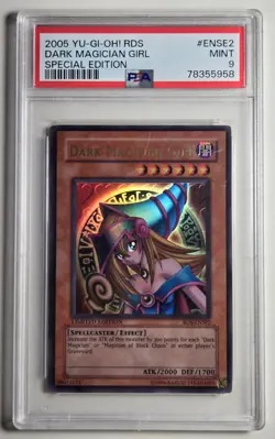 2005 YU-GI-OH! Dark Magician Girl Special Edition RDS-ENSE2 PSA 9 - Image 1