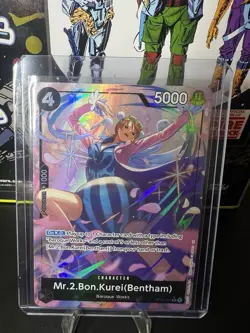 Mr 2 Bon Clay OP14-091 Alt Art SR The Azure Sea’s Seven One Piece - Image 1