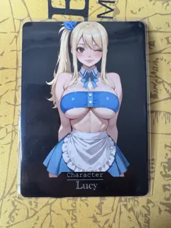 Lucy Fairy Tail ACG Goddess Story Waifu Anime Custom Card - Image 1