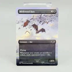MTG Magic: The Gathering Mirkwood Bats Borderless Card 421 LTR NM - Image 1