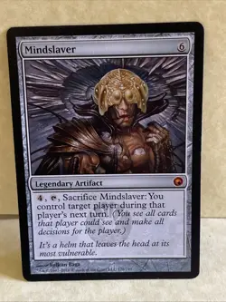 Mindslaver Scars of Mirrodin LP Artifact Mythic Rare MAGIC MTG CARD - Image 1