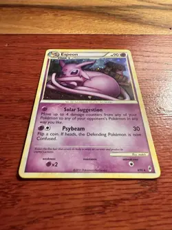 Pokemon Espeon Holo Rare TCG Card 4/95 Call of Legends Series 2011 - Image 4
