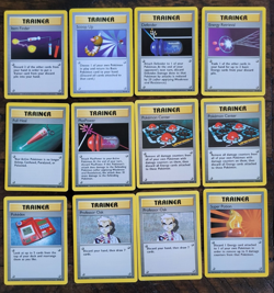 1999 Pokemon TCG Base Set Unlimited Trainer & Energy Cards Lot of 31 Rare - Image 1