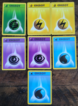 1999 Pokemon TCG Base Set Unlimited Trainer & Energy Cards Lot of 31 Rare - Image 5