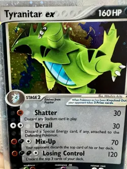 Tyranitar EX Holo Ultra Rare Card Unseen Forces 111/115 MP - Image 2