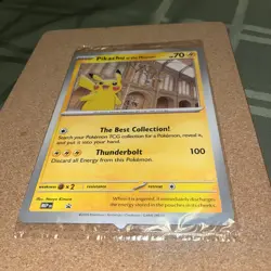 Pokemon Pikachu At The Museum Jumbo Promo Card & Evee promo new sealed low pp - Image 1