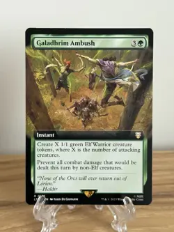 Galadhrim Ambush (Extended Art) #121 MTG Lord of the Rings LTC Commander - NM - Image 1