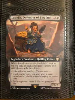 Lobelia, Defender of Bag End (Extended Art) X1 LTC MTG Lord Of The Rings B1 - Image 1