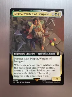 Merry, Warden Of Isengard - 143 - MTG: Lord of the Rings - Extended Art -Regular - Image 1