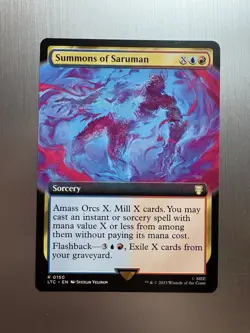 Summons Of Saruman - 150 - MTG: Lord of the Rings - Extended Art - Rare -Regular - Image 1