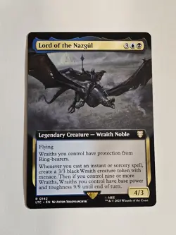 MTG Lord of the Nazgul *EXTENDED ART* Borderless ✨ Tales of Middle-earth 0142 - Image 1