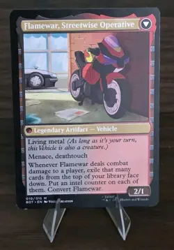 MTG Flamewar, Brash Veteran Universes Beyond: Transformers Regular Free Ship - Image 2