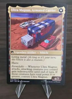MTG: Ultra Magnus, Tactician Universes Beyond: Transformers Regular Free Ship - Image 2