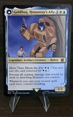 MTG Goldbug, Humanity's Ally Universes Beyond: Transformers Regular Free Ship - Image 1