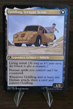 MTG Goldbug, Humanity's Ally Universes Beyond: Transformers Regular Free Ship - Image 2