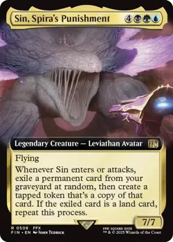 Foil - Sin, Spira's Punishment (Extended Art) - 508 / NM / English MTG - Image 1