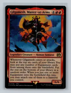 MTG - Gilgamesh, Master-at-Arms - 139 - FINAL FANTASY - Foil - Rare - NM - Image 1