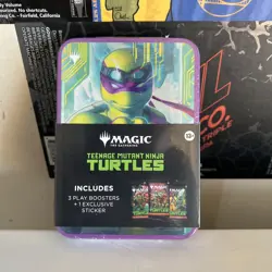 NEW Magic The Gathering TEENAGE MUTANT NINJA TURTLES TMNT Tins SET MTG Lot Of 5 - Image 2