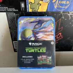 NEW Magic The Gathering TEENAGE MUTANT NINJA TURTLES TMNT Tins SET MTG Lot Of 5 - Image 3