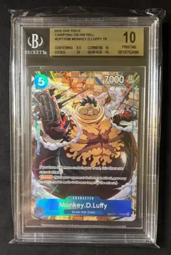 Monkey D. Luffy OP11-058 Treasure Rare OP-13 English BGS 10 Pristine - Image 1