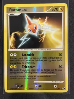 Pokemon Rotom 7/106 Great Encounters Reverse Holo Holo Rare TCG Card - Image 1