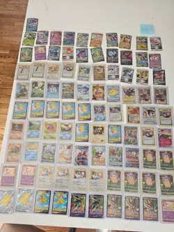Pokemon Lot Of 91 Cards-Full Arts, Ex’s, Vintage, Holos, & More - Image 1