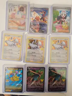 Pokemon Lot Of 91 Cards-Full Arts, Ex’s, Vintage, Holos, & More - Image 3