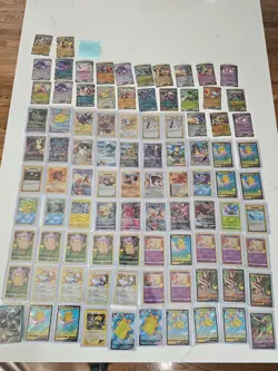 Pokemon Lot Of 92 Cards-Full Arts, Ex’s, Vintage, Holos, & More - Image 1