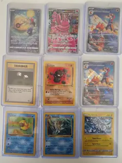 Pokemon Lot Of 92 Cards-Full Arts, Ex’s, Vintage, Holos, & More - Image 5