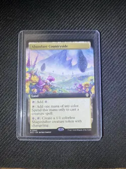 Magic: The Gathering Abundant Countryside Rare Land Extended Art Regular Card 42 - Image 1