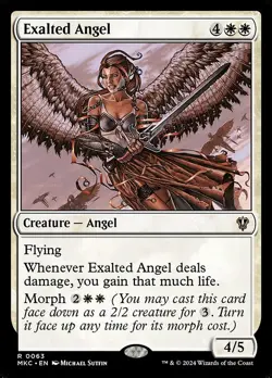 NM Exalted Angel, MTG, Murders at Karlov Manor, Magic the Gathering, 63 - Image 1