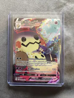 Pokemon Mimikyu VMAX Holo Ultra Rare TCG Card 2022 Brilliant Stars TG17/TG30 - Image 1