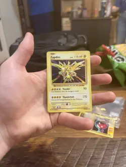 Pokemon TCG Zapdos Base Set Holo Unlimited Rare Card 16/102 LP Condition - Image 1