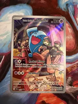 Team Rocket's Wobbuffet 203 Sv: Scarlet & Violet Promo Card NM - Image 1