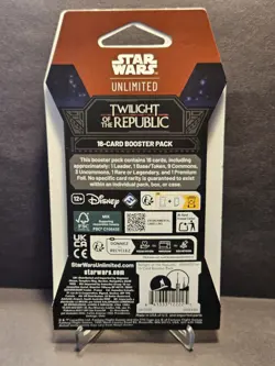 Star Wars Unlimited Twilight of the Republic 16 Card Booster Pack New Sealed - Image 4