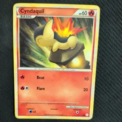 CYNDAQUIL 61/123 POKEMON CARD (HEART GOLD AND SOUL SILVER SET) - Image 1