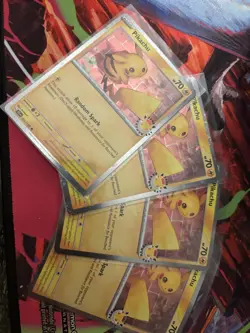Pikachu Celebrations Holo Pokemon TCG 4 card bundle English Standard - Image 1