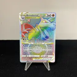 Aerodactyl VSTAR 199/196 Lost Origin Rainbow Secret Rare Pokemon TCG Card - Image 1
