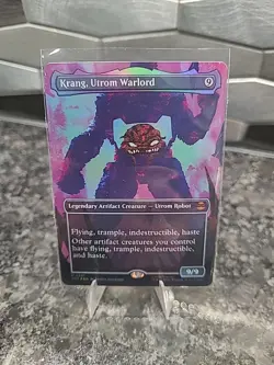 Krang, Utrom Warlord - Foil - Borderless Teenage Mutant Ninja Turtles MTG - Image 1