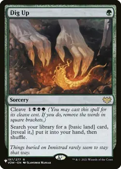 Dig Up - The List Light Play, English Magic the Gathering MTG The List - Image 1