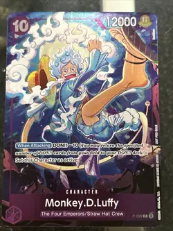 One Piece Monkey D. Luffy P-099 Promo Pack Four Emperors Card - Image 1