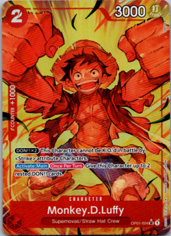 Monkey D. Luffy - OP01-024 Alt Art - PRB01 The Best - One Piece English - Image 1