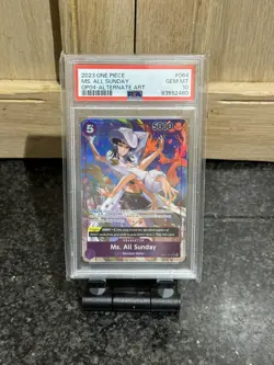 2023 ONE PIECE OP04 #064 MS. ALL SUNDAY KINGDOMS OF INTRIGUE ALT ART PSA 10 - Image 1