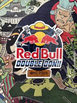 SEALED LUFFY RED BULL X ONE PIECE PRB02-005 PROMOTION CARD AND DOUBLE DON SET - Image 4