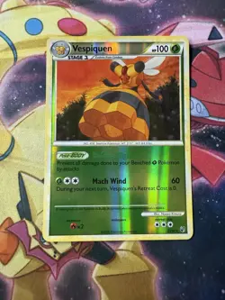 Vespiquen 23/90 - HS Undaunted - Reverse Holo Rare LP Pokemon Card, 2010 - Image 1