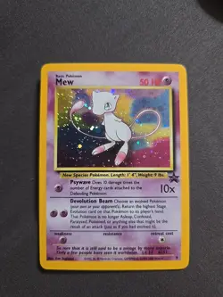 Mew Pokemon Card - #9 WOTC Black Star Promo Rare Holo - Image 1