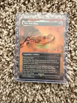 Magic: The Gathering Lord of the Rings the One Ring Borderless Foil Card - Image 1